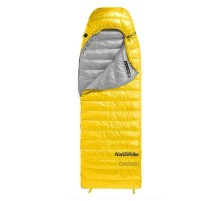 Мешок спальный  Naturehike CWZ400 NH19W400-Z с пуховым конвертом  L желтый, молния слева, 6927595765364L