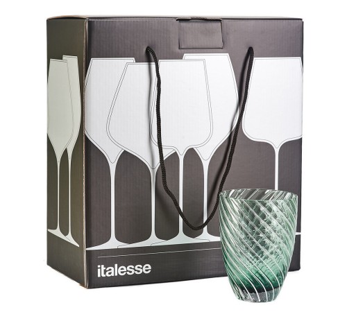 Стаканы сервировочные Italesse Vertigo Tumbler Green 2 шт