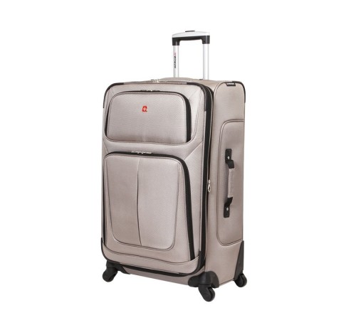 Чемодан WENGER SION, светло-серый, полиэстер 750x750D добби, 46x29x80 см, 90 л