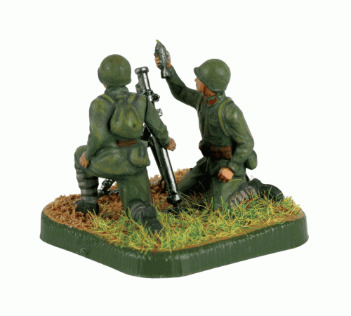 Сборные солдатики ZVEZDA Советский 82-мм миномет с расчетом, 1/72