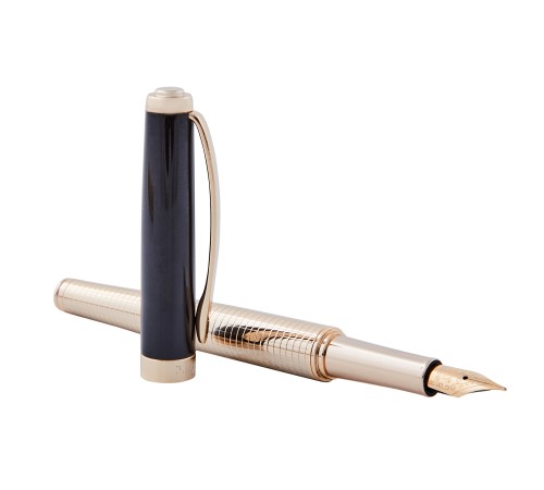 Ручка перьевая Pierre Cardin GOLDEN. Цвет - золотистый и черный. Упаковка B-1