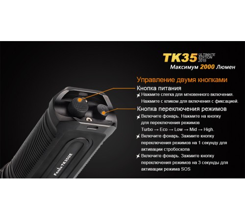 Фонарь Fenix TK35UE (2015) Cree XHP-50, TK35XHP50