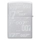 Зажигалка ZIPPO James Bond™ с покрытием Satin Chrome, латунь/сталь, серебристая, 38x13x57 мм