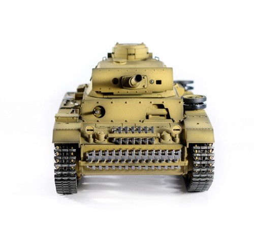 Р/У танк Taigen 1/16 Panzerkampfwagen III (Германия) дым, свет V3 2.4G RTR пустыня