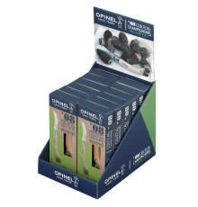 Дисплей-набор 12 шт, нож грибника Opinel №8, нержавеющая сталь, рукоять бук, 001896