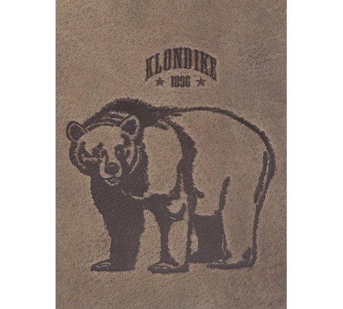 Бумажник KLONDIKE «Wayne Bear», натуральная кожа в коричневом цвете, 10,5 х 12,5 см
