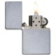 Зажигалка ZIPPO Vintage с покрытием Street Chrome™, латунь/сталь, серебристая, матовая, 38x13x57 мм