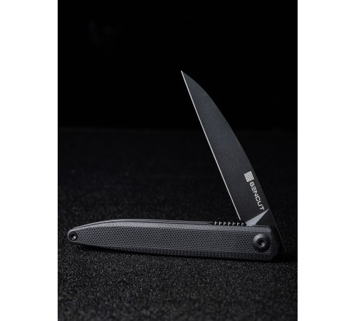 Складной нож SENCUT Jubil D2 Steel Black Handle G10 Black