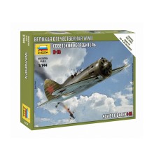 Сборная модель ZVEZDA Советский истребитель И-16, 1/144