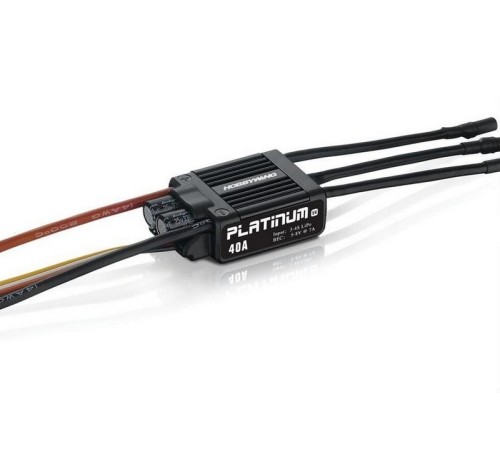 Бесколлекторный регулятор Hobbywing PLATINUM-40A-V4 (40A-60A, Aircraft, Heli)