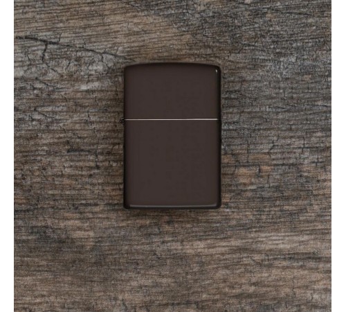 Зажигалка ZIPPO Classic с покрытием Brown Matte, латунь/сталь, коричневая, матовая, 38x13x57 мм
