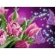 Картина мозаикой 15х20 РОЗОВЫЕ ТЮЛЬПАНЫ (17 цветов)