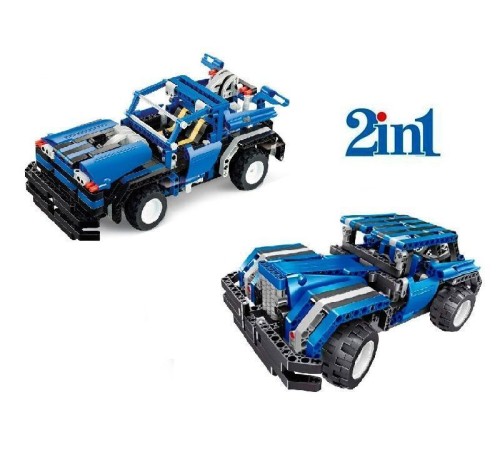 Р/У конструктор Qihui Mechanical Master 2 в 1 Спорткар и Седан (443 детали)