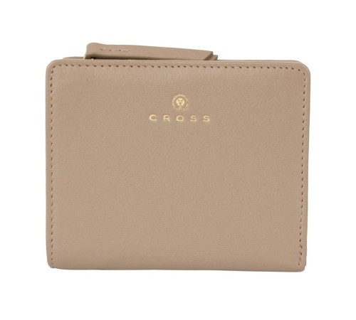 Кошелёк Cross Monaco Taupe, кожа наппа, гладкая, цвет бежевый, 11 x 9 x 2,5 см