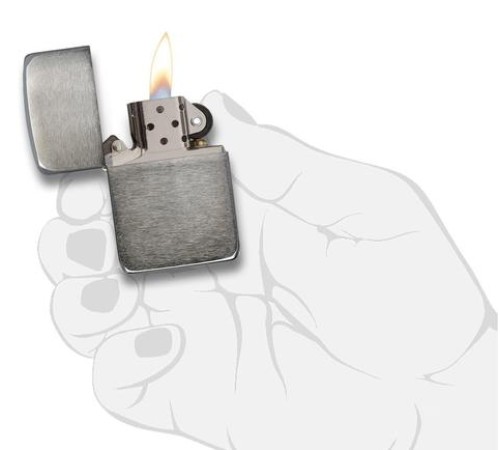 Зажигалка ZIPPO 1941 Replica ™ с покрытием Black Ice ®, латунь/сталь, чёрная, глянцевая, 38x13x57 мм