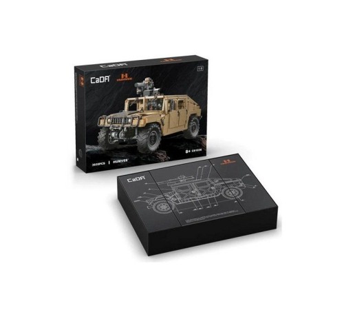Конструктор CADA военный бронированный автомобиль HumVee 1/8 (3935 деталей)
