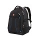 Рюкзак SWISSGEAR, 15”,чёрный/синий, полиэстер 900D/рипстоп, 36x19x47 см, 32 л