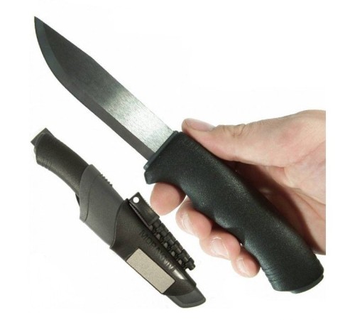 Нож Morakniv BushCraft Survival, нержавеющая сталь, черный, 11835