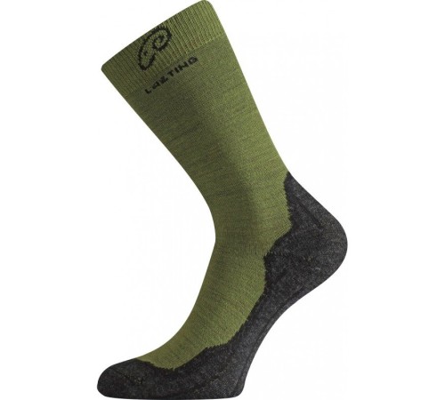 Носки Lasting WHI699, wool+polypropylene, зеленый /серый, размер L, WHI699-L