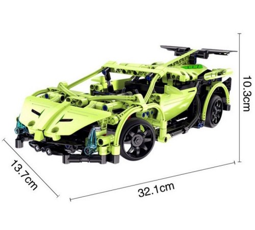 Р/У конструктор CaDA Technic спортивная машина (453 детали)