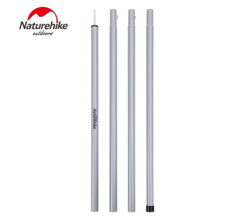 Стойки для тента Naturehike NH19PJ042 оцинкованное железо 2,4 м 4 секции (2шт), 6927595741931