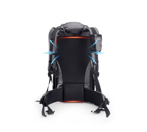Рюкзак Naturehike Rock Series NH19BP095 60L+5L с рамой, dyneema,  черный, 6927595761649