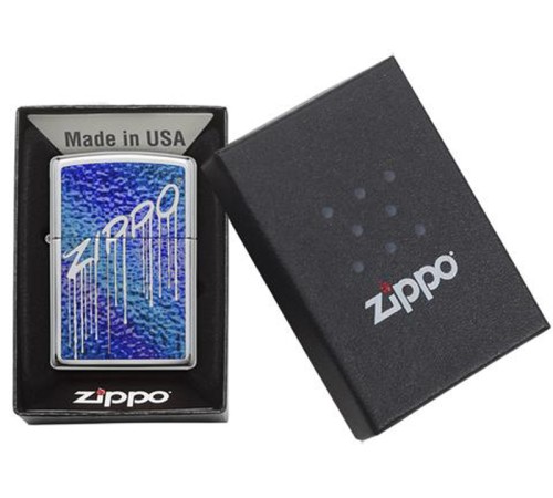 Зажигалка ZIPPO Classic с покрытием High Polish Chrome, латунь/сталь, серебристая, 38x13x57 мм