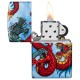 Зажигалка Zippo Dragon с покрытием White Matte, латунь/сталь, разноцветная, матовая, 38x13x57 мм
