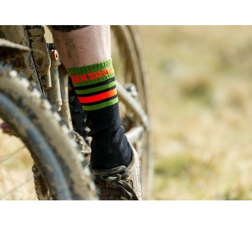 Водонепроницаемые носки DexShell Ultra Dri Sports Socks L (43-46) с оранжевой полосой
