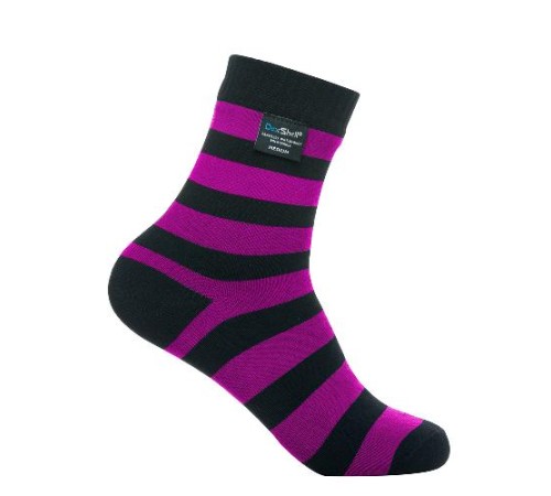 Водонепроницаемые носки DexShell Ultralite Bamboo Black-Pink M (39-42), DS643PM