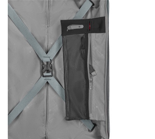 Чемодан VICTORINOX Connex, серо-синий, поликарбонат Makrolon, 40x20x55 см, 34 л