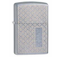 Зажигалка ZIPPO Classic с покрытием Street Chrome™, латунь/сталь, серебристая, матовая, 38x13x57 мм