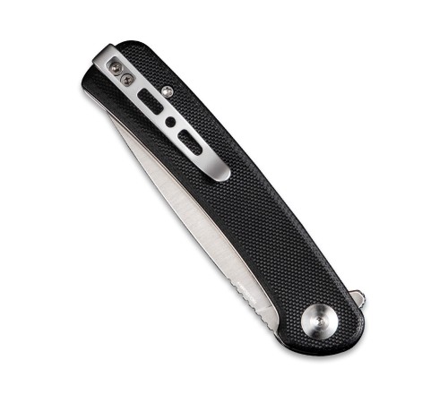 Складной нож SENCUT Neches 10Cr15CoMoV Steel Satin Handle G10 Black