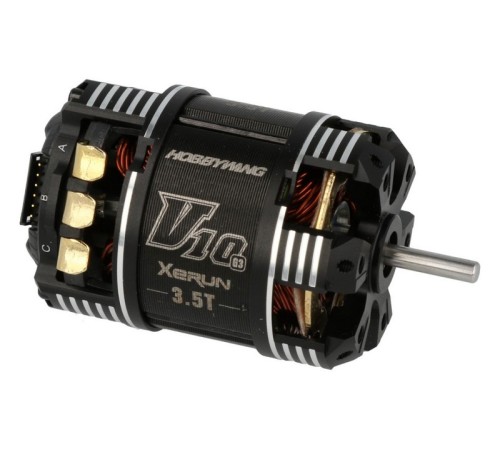 Бесколлекторный мотор Hobbywing XERUN-V10-3.5T-BLACK-G3 (9450KV, 3.17/13.3, 1/10, 1/12)
