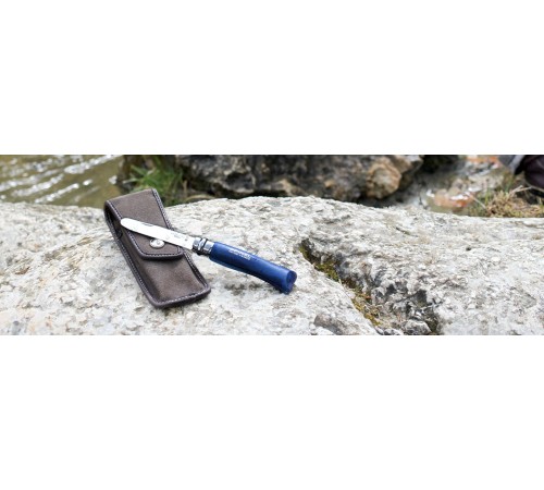 Чехол кожаный Opinel Chick, коричневый (2011), 002011