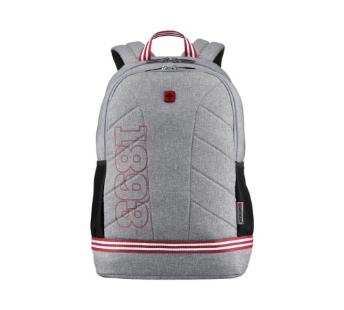 Рюкзак WENGER Collegiate Quadma 16”, серый, 100% полиэстер, 33х17х43 см, 22 л