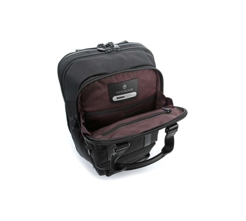Рюкзак VICTORINOX Lexicon Professional Bellevue 15,6'', чёрный, нейлон/кожа, 30x19x46 см, 26 л
