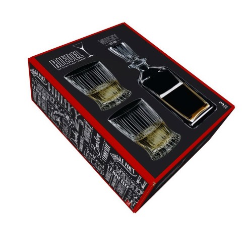 Штоф и 2 бокала для виски Riedel Set Fire