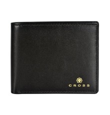 Кошелёк Cross Concordia Black, кожа наппа, гладкая, чёрный, 11 х 9 х 1,5 см