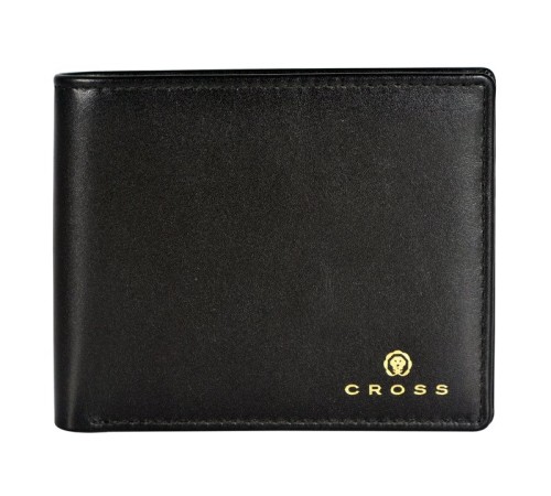 Кошелёк Cross Concordia Black, кожа наппа, гладкая, чёрный, 11 х 9 х 1,5 см