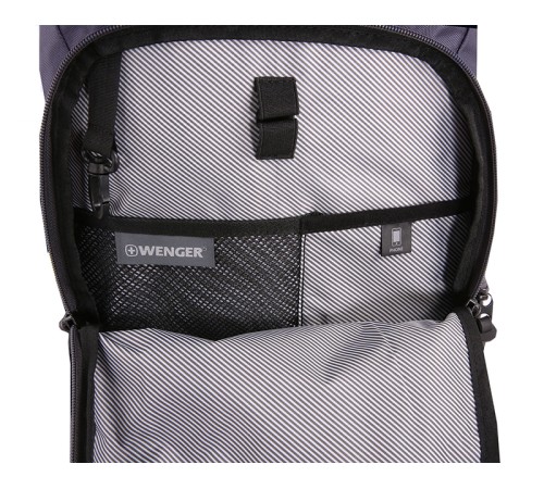 Рюкзак WENGER 15'', синий / чёрный, полиэстер 900D/ М2 добби, 29х15х47 см, 20 л