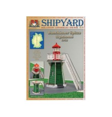 Сборная картонная модель Shipyard маяк Bunthauser Spitze Lighthouse (№54), 1/87