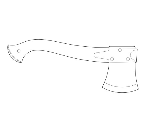 Туристический топор Morakniv Camp 1991 MG, углеродистая сталь, 1-1991