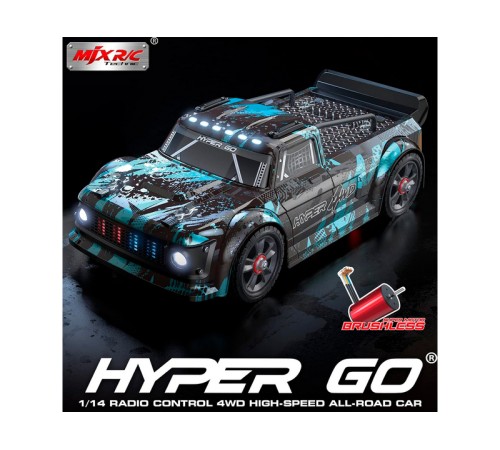 Радиоуправляемая машина для дрифта MJX Hyper Go 14301 Brushless 4WD 2.4G LED 1/14 RTR