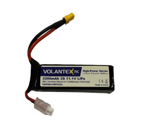 Аккумулятор Li-Po 2200mAh, 11,1V XT60 для катера Volantex RC Vector SR65