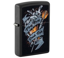 Зажигалка ZIPPO Darts с покрытием Black Matte, латунь/сталь, черная 38x13x57 мм