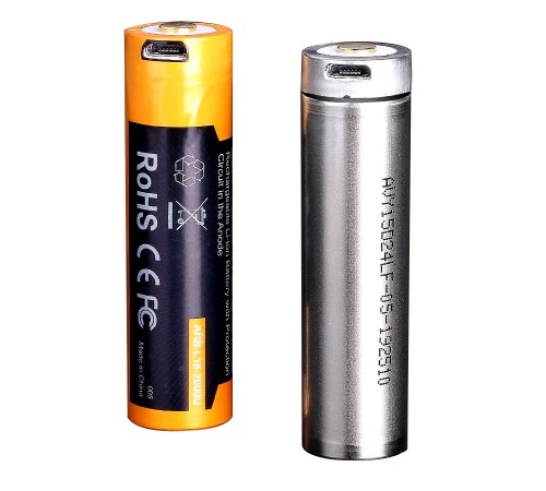 Аккумулятор 18650 Fenix 3500U mAh с разъемом для USB, ARB-L18-3500U