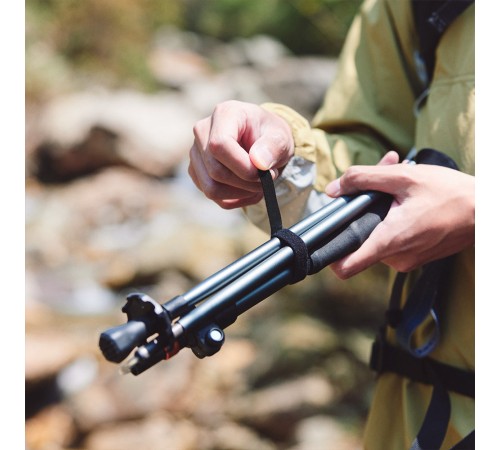 Треккинговая палка Naturehike CNK2450DS013 AL Chang feng Pro 103-120см 5-секций серый, 6975641883708