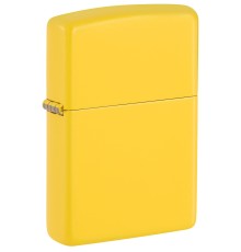 Зажигалка ZIPPO Classic с покрытием Sunflower, латунь/сталь, желтая, глянцевая, 38x13x57 мм