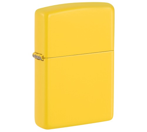 Зажигалка ZIPPO Classic с покрытием Sunflower, латунь/сталь, желтая, глянцевая, 38x13x57 мм